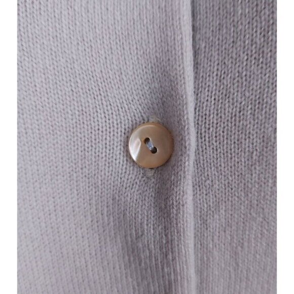 Malo Cashmere Cardigan Size 40 US 8 M Womens Pale Blue Sweater $550 - Picture 4 of 11